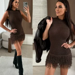 Dress Bellezza knitwear chocolate