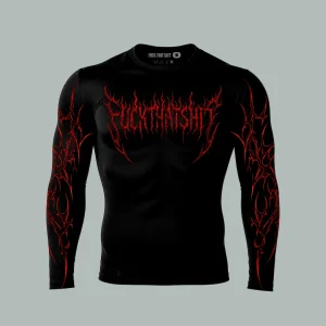 Playera Compresion Manga Larga Vampire Flame