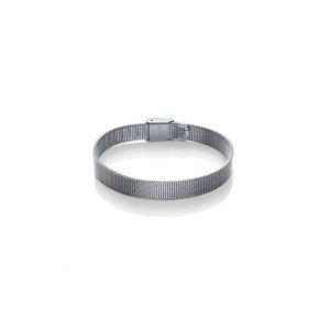 «MOTIVOS» Pulsera Chic personalizable en acero de medida ajustable con cierre de presión