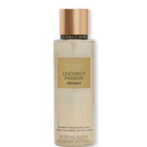 Victoria’s Secret Coconut Passion Shimmer Body Mist 250 ml – Splash Coco y Vainilla con Brillo