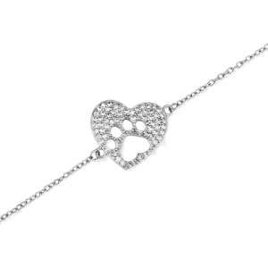 «ELARA» pulsera rodiada con circonita