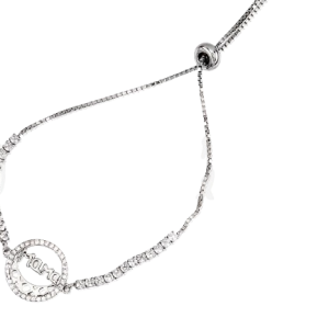 «NÁREA» pulsera rodiada con circonitas «mamá»
