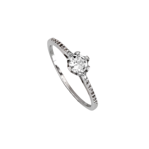 «VALERIA» anillo plata solitario