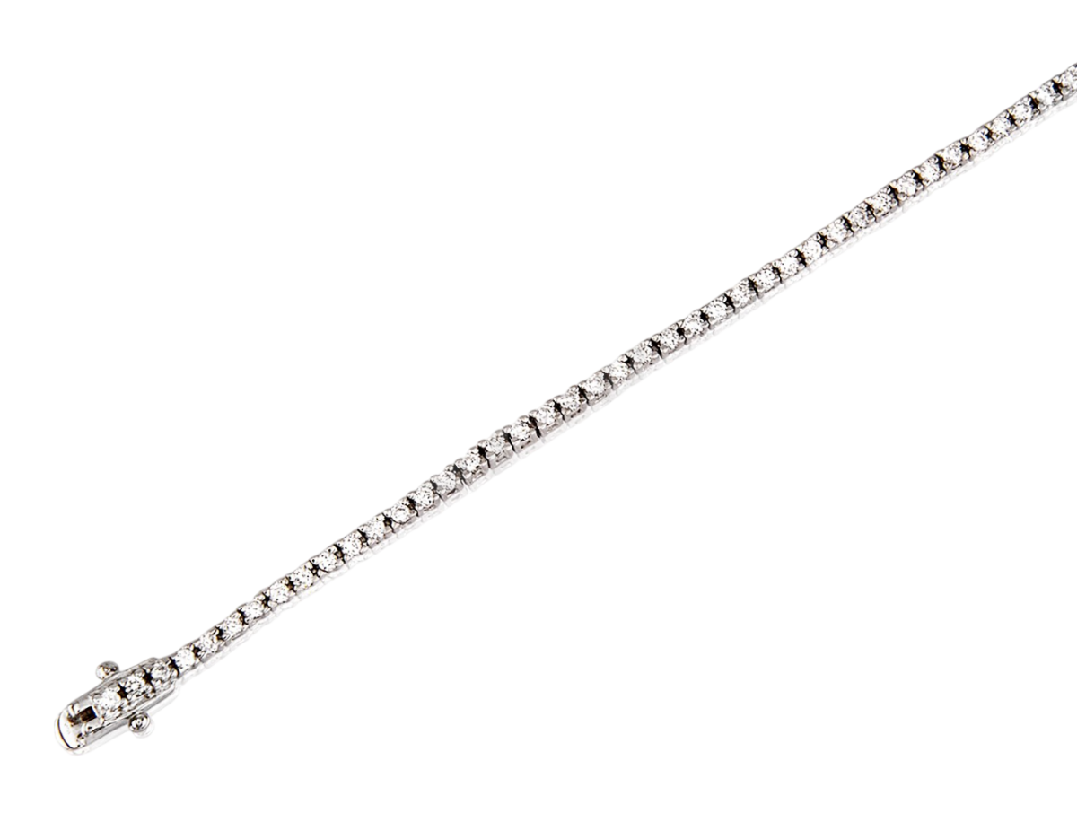 «ALE» pulsera riviere plata